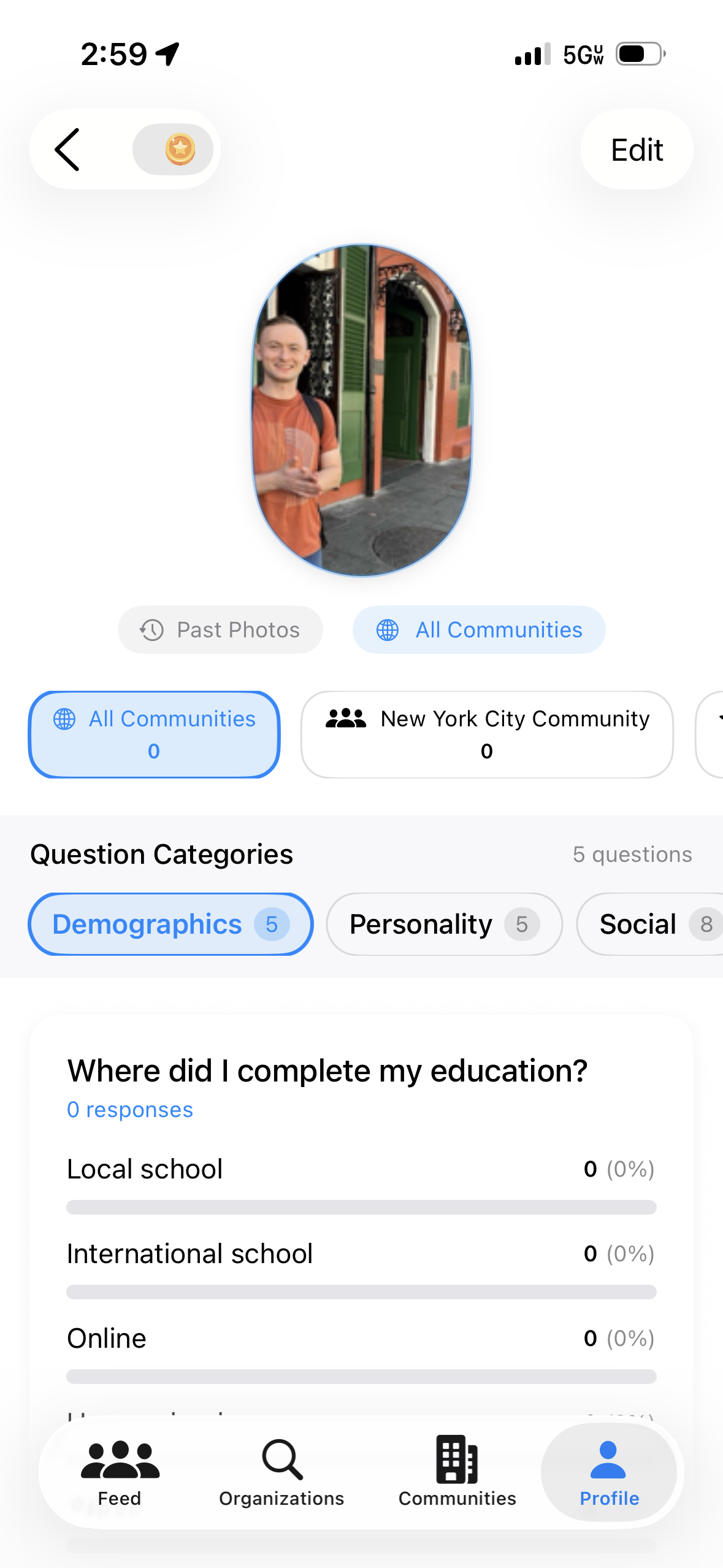 Profile Discovery Feature