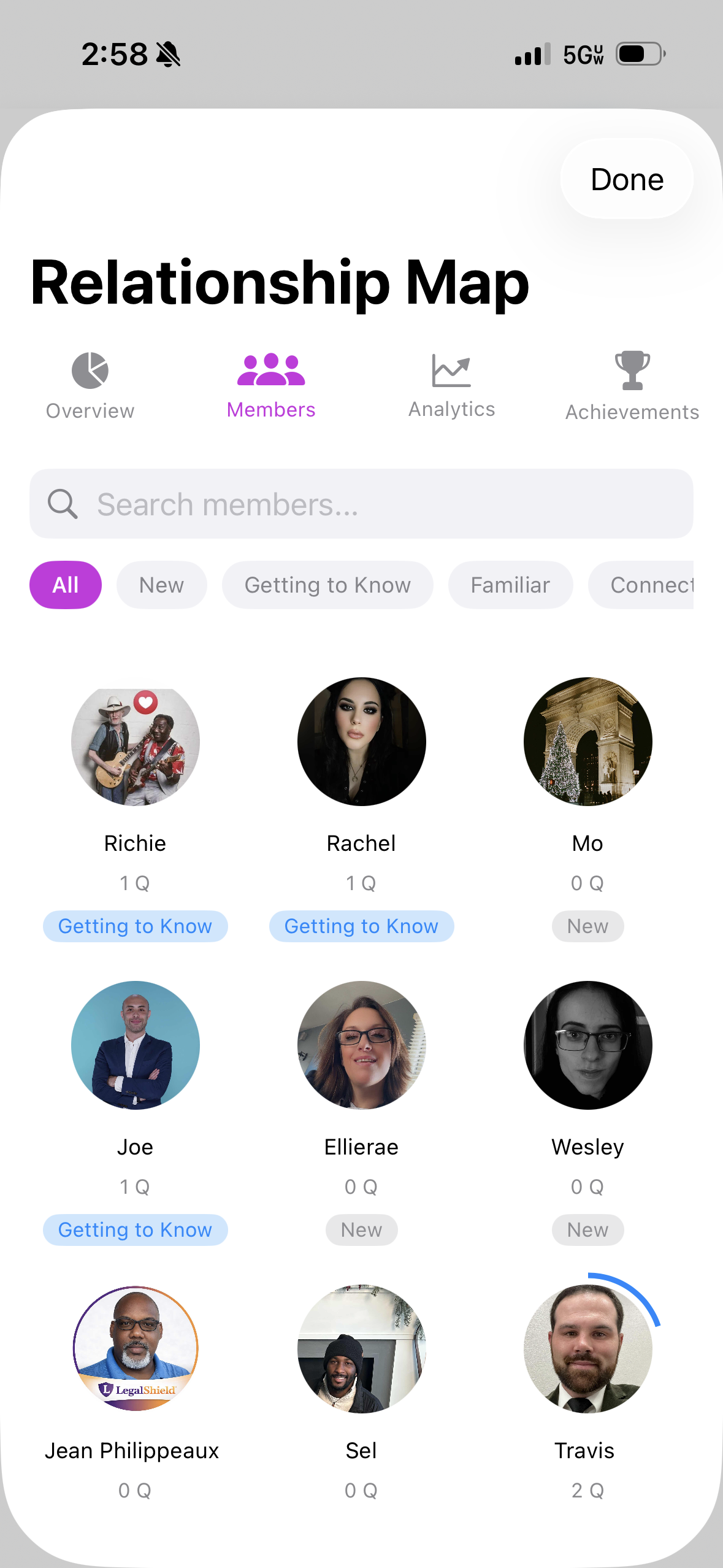 Relationship Map Feature